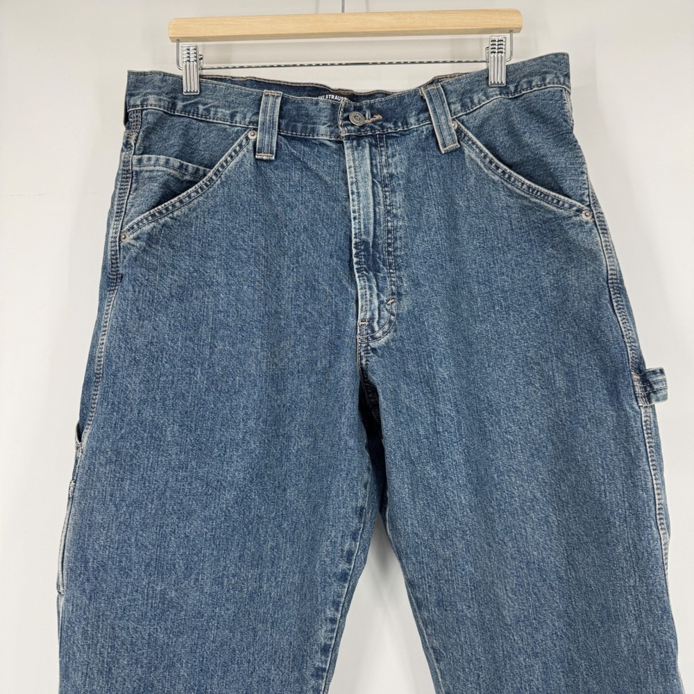 Levi Strauss Carpenter Jeans 36 Mens Blue Denim Work Pants Y2K